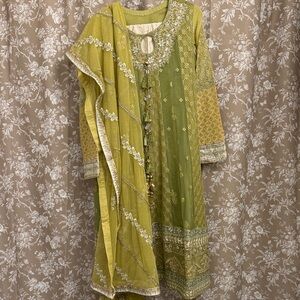 Maria B 3 Piece Green Semi-Formal